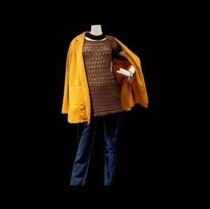 NWT Genhoo Mustard Yellow Blazer